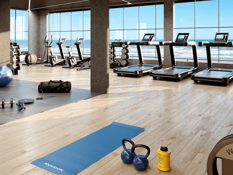 Academia equipada no condomínio resort Maravista Home Beach Aracaju