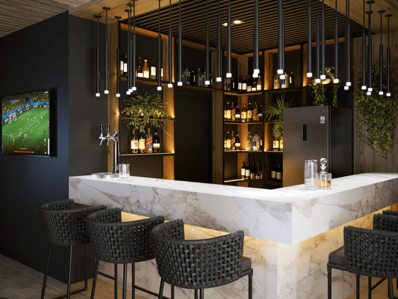 bar do condomínio resort Maravista Home Beach Aracaju